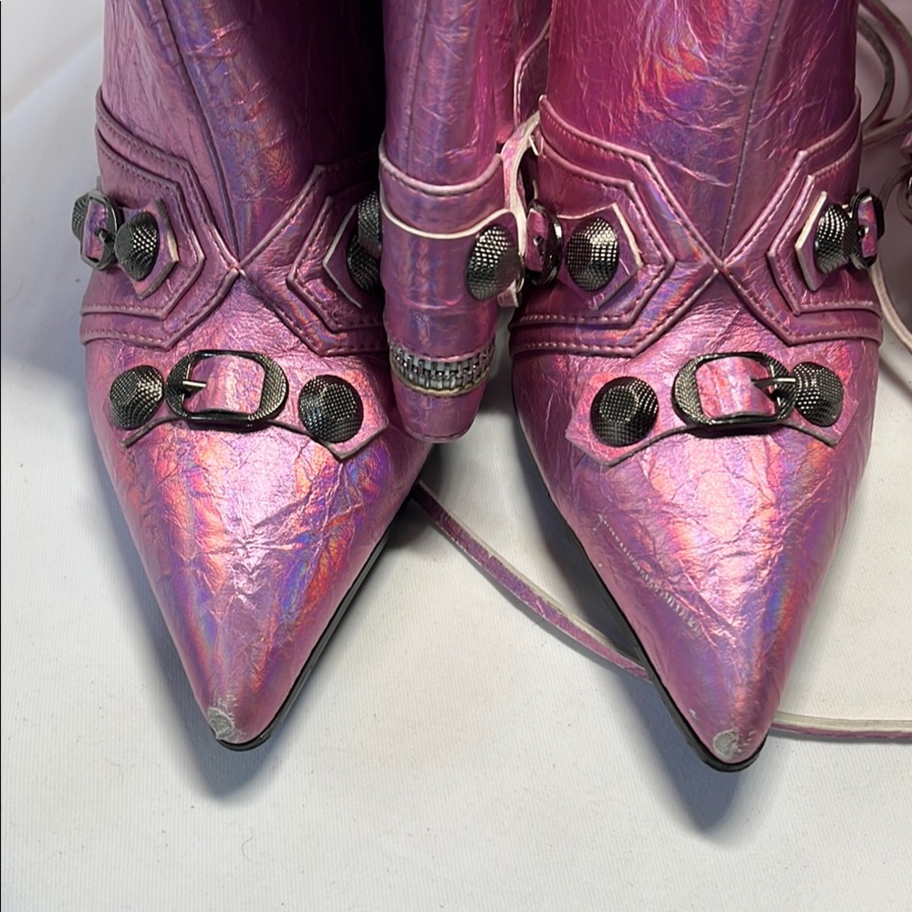 Pink High Heel Boots - Picture 3 of 6